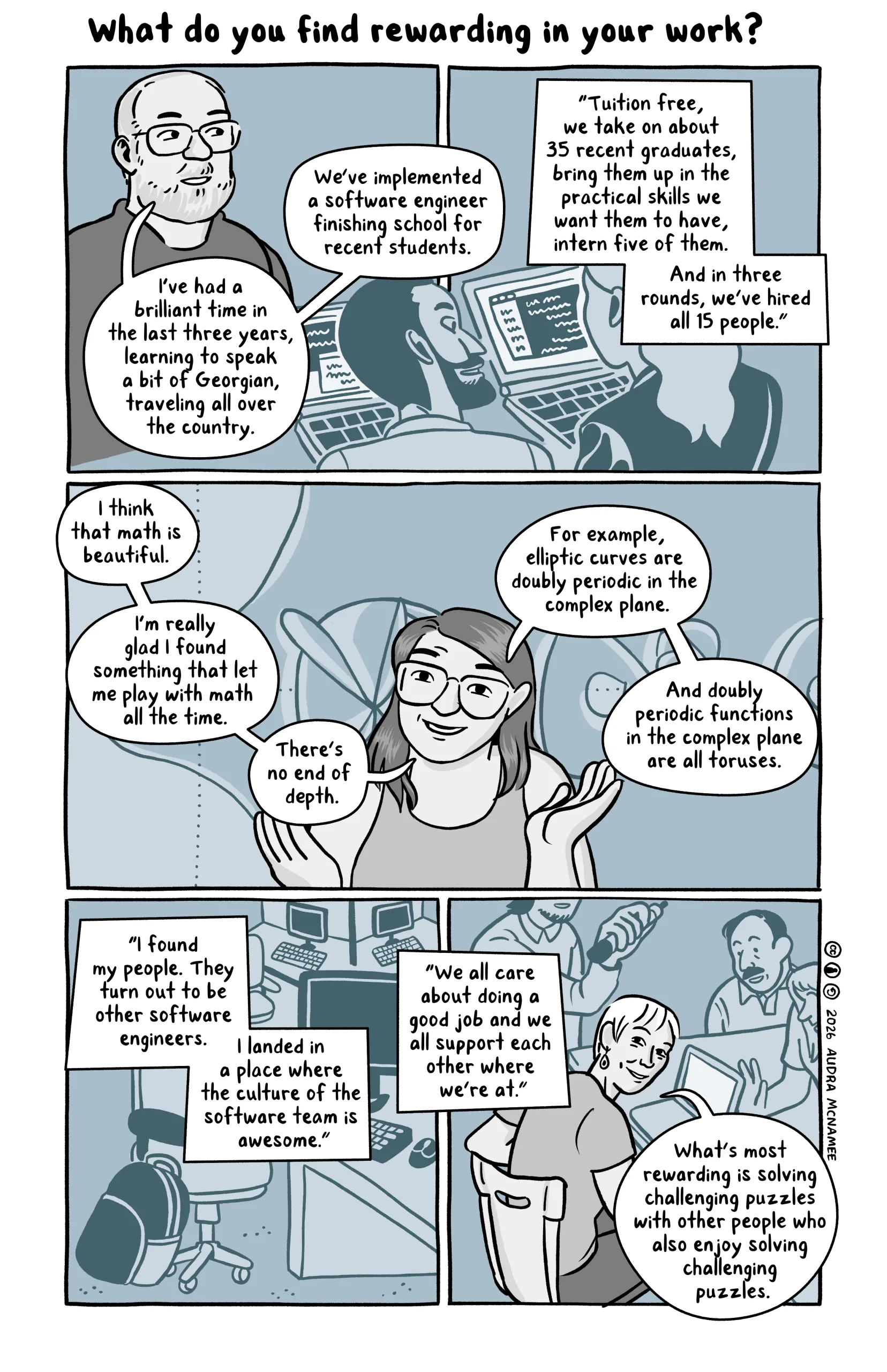 Interview question: What do you find rewarding in your work?
